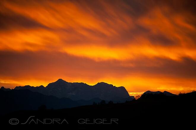 Sonnenaufgang Zugspitze