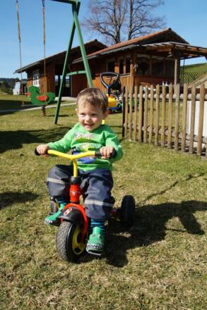 mit dem Dreirad unterwegs...