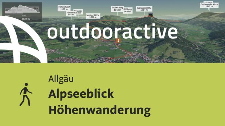 Wanderung im Allgäu: Alpseeblick Höhenwanderung