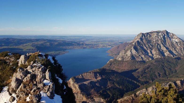 Blick v Erlakogel auf Traunsee