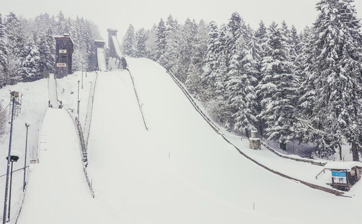 Die Sprungschanzen am Kälberstein | Berchtesgaden