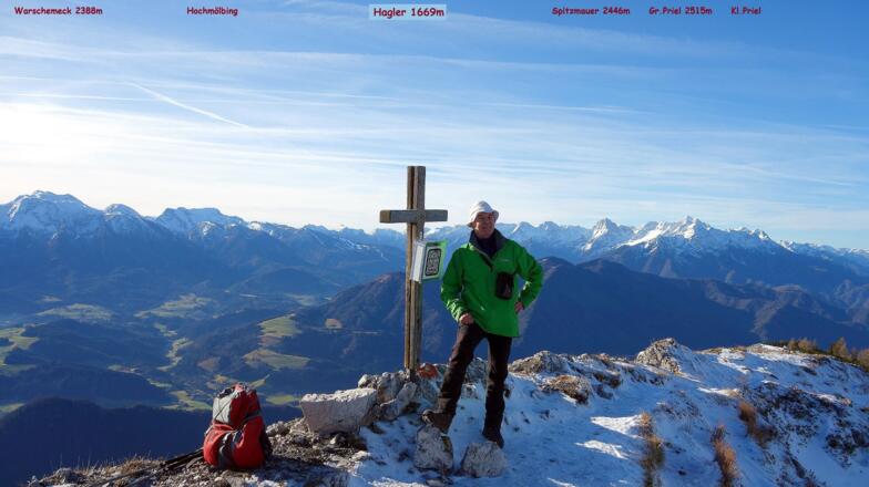 Hagler 1669m mit Panorama