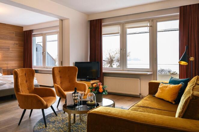 Traunsee Suite Wohnbereich
