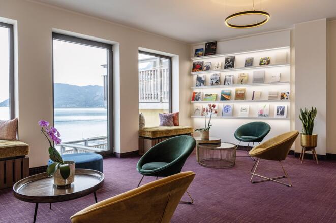 Lesebereich Seehotel Das Traunsee