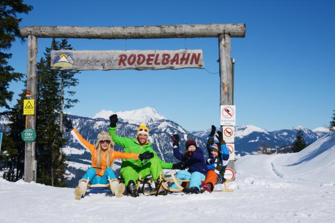 Winterrodeln am Karkogel