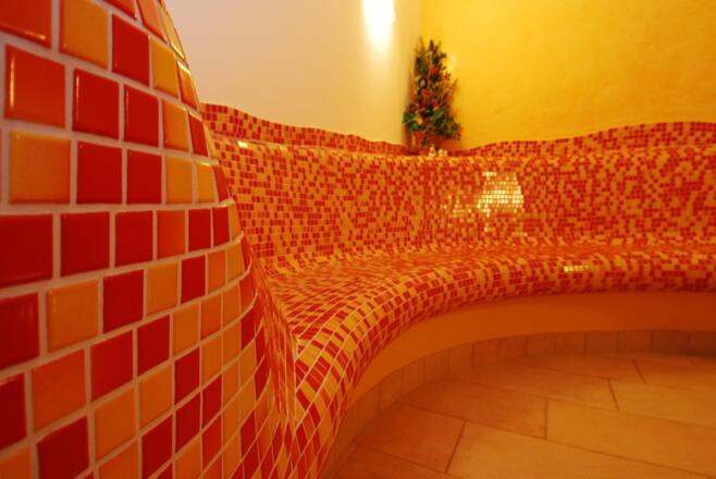 Wellnessbereich - Detail Wärmebank