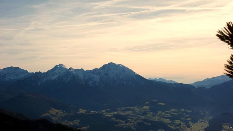 Scheiblingstein und Pyhrgas beim Abstieg um 1530m vom Reitweg