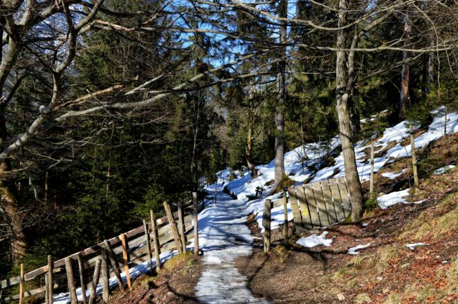 Winterwandern auf der Soleleitung