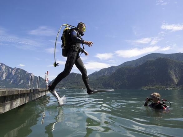 Tauchen am Attersee
