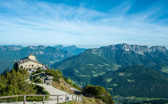 Blick vom Kehlsteinhaus zum Untersberg