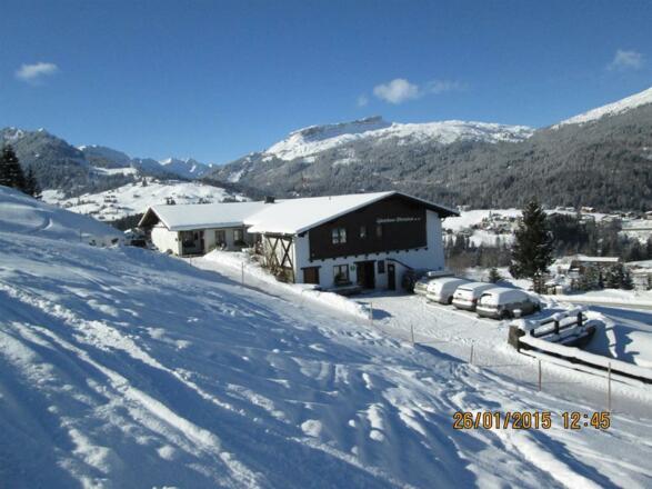 Gästehaus Oberwiese Winterausblick zum Ifen