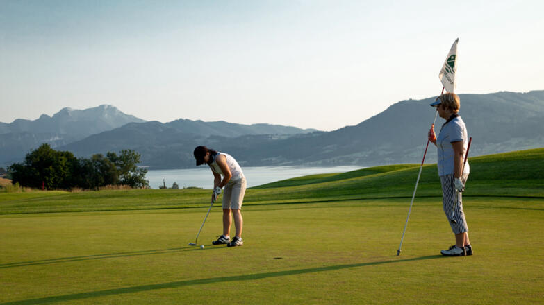 Attersee Golfclub Weyregg Loch 8