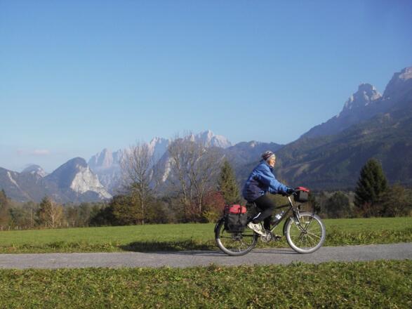 Blick von Admont zum Gesäuse