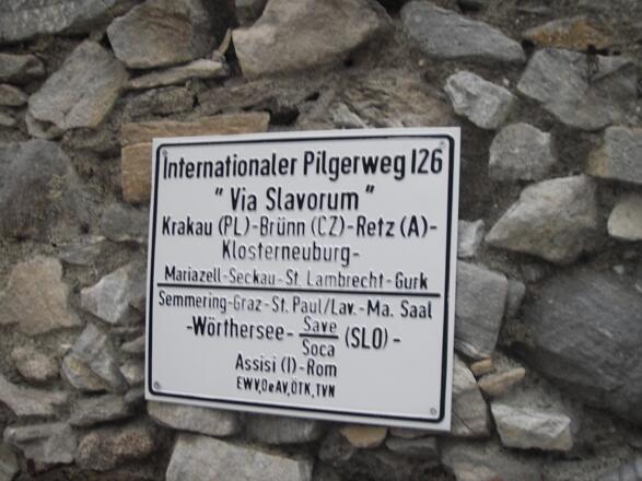 Tafel Pilgerweg in Friesach
