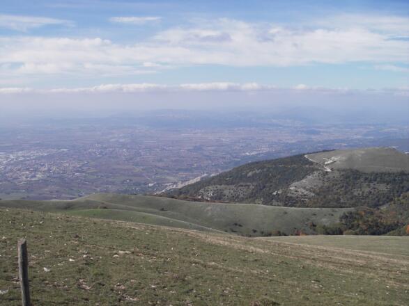 Tiefblick auf Assisi