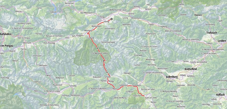Tag 2, Aigen - Neumarkt (Stmk), 97 km