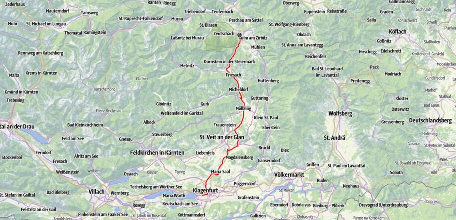Tag 3, Neumarkt - Klagenfurt, 80 km