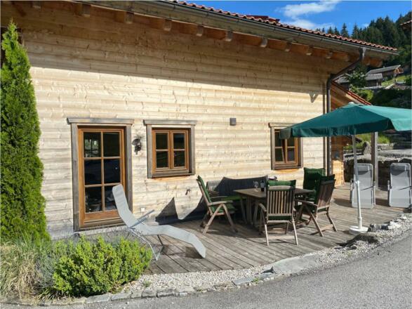 Chalet Rosa Maria gemütliche Terrasse