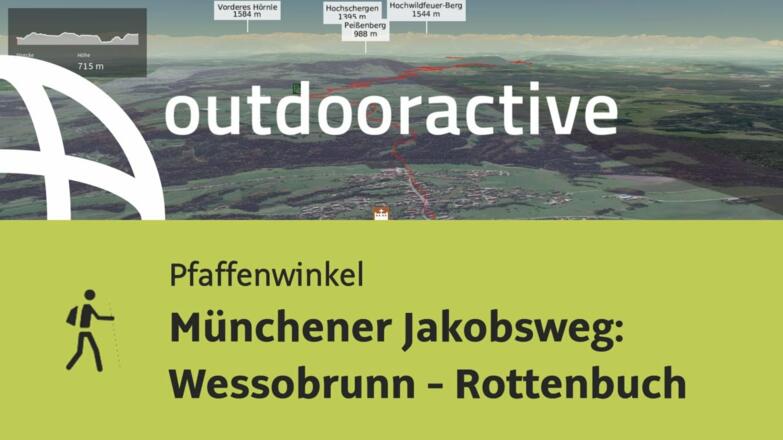 Pilgerweg in Pfaffenwinkel: Münchener Jakobsweg: Wessobrunn - Rottenbuch