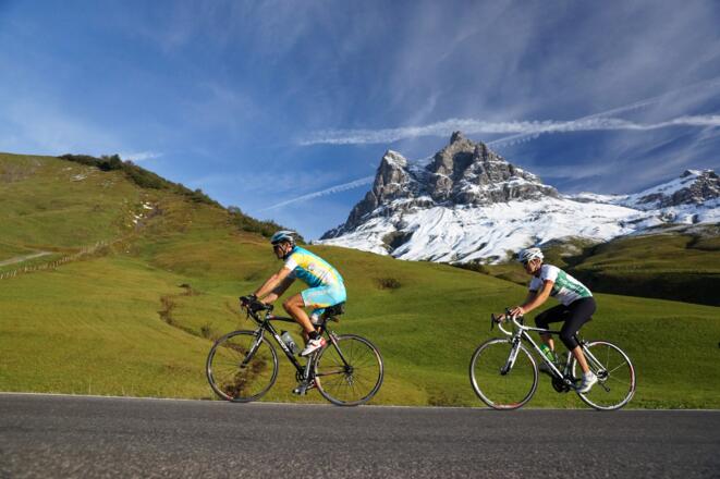 Rennradstrecke in Warth-Schröcken