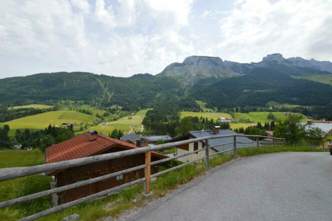 Feriendorf mit Blick vom Chalet Rosa Maria