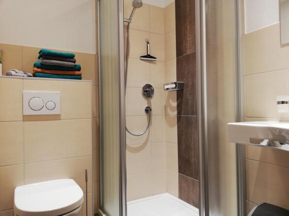 Dusche und wC