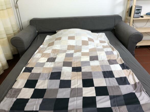 Bettsofa im Wohnzimmer