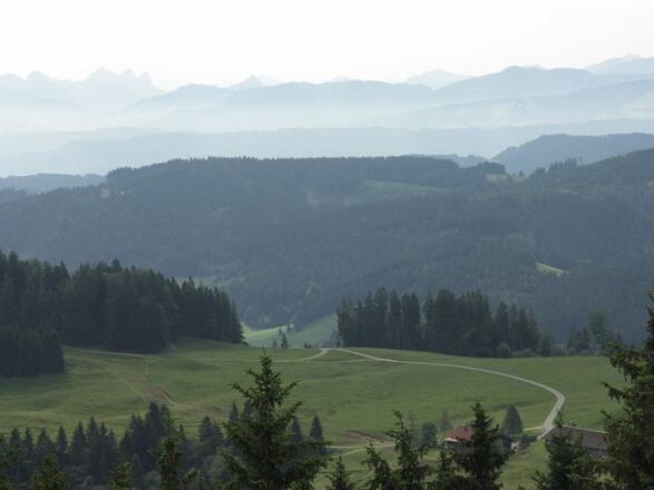 Blick auf die Alpen.