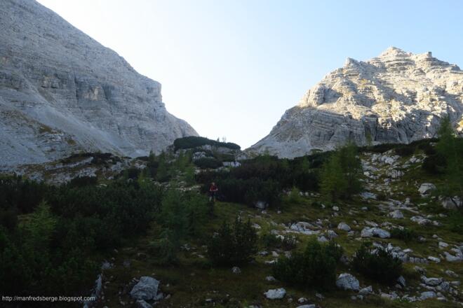 Kurz vor den Zwischenwänden