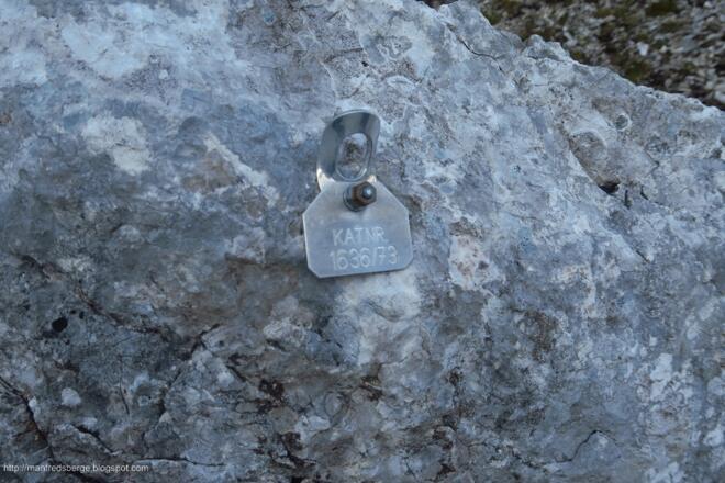 Doline mit Nummernbezeichnung