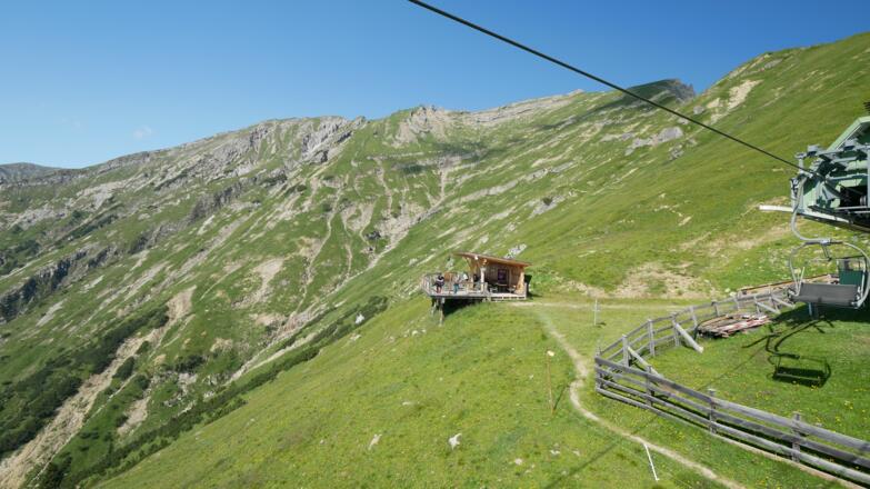 Aussichtspunkt an der Bergstation Alpjoch