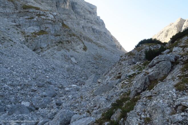 Gerölliger Abschnitt