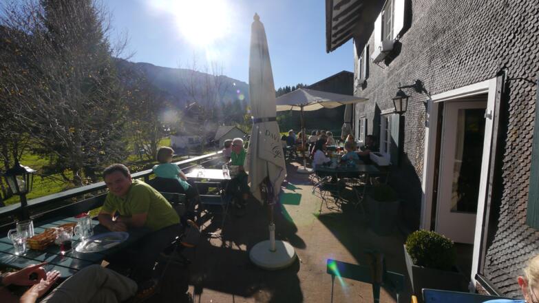 Einkehr auf der Sonnenterrasse