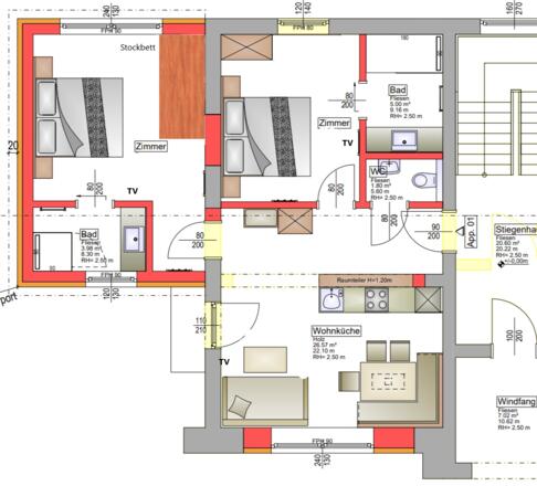 Grundriss Appartement