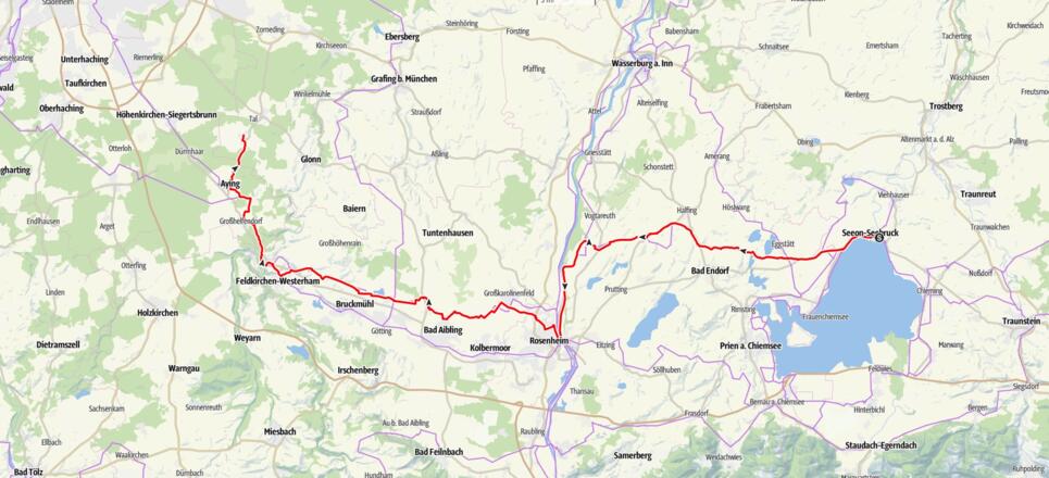 Tag 2, Seebruck, Egmating, 85 km