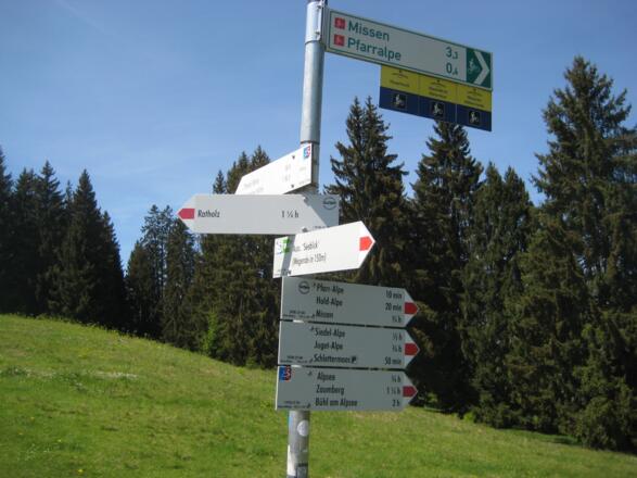 Sehr gut gemacht: Die klare Wegbeschilderung.