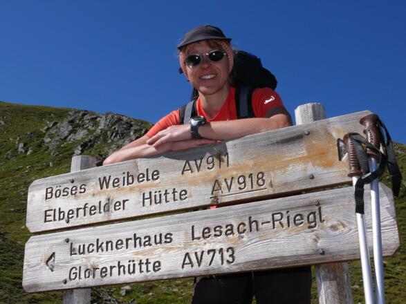 Wegweiser am Peischlachtörl