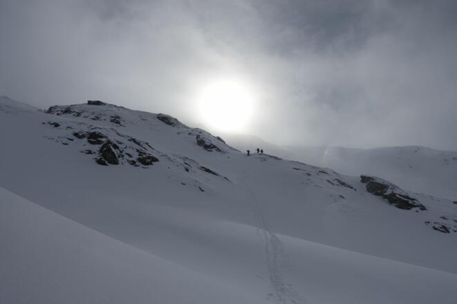 Abfahrt von der Grauen Wand