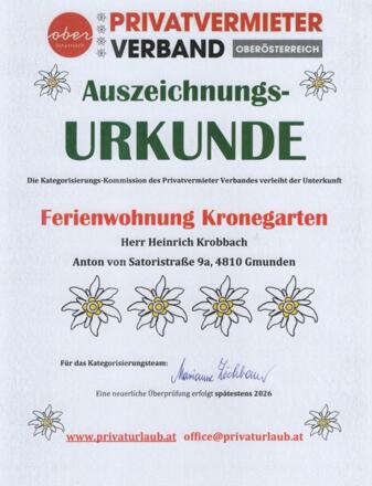 Zertifikat 4 Edelweiss