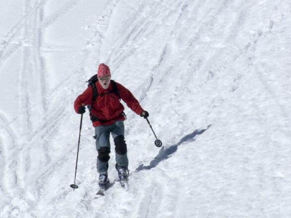 Die lange Abfahrt kostet Kraft!
