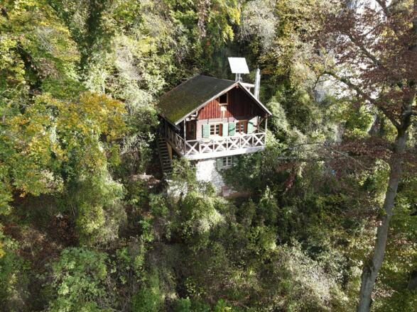 Hanslberghütte aus der Luft