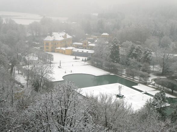Auch in der kalten Jahreszeit ist der Besuch in Hellbrunn ein stimmungsvolles Erlebnis.