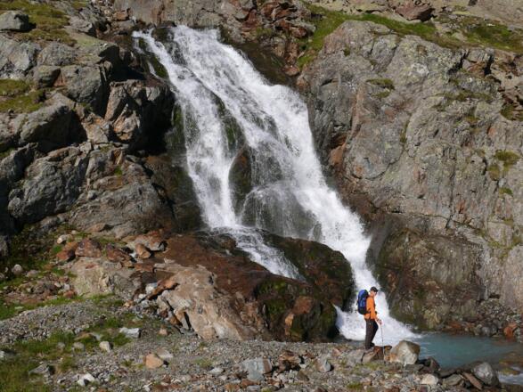 Wasserfall nahe der Elberfelder Hütte