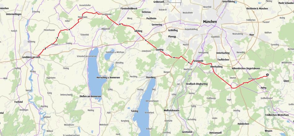 Tag 3, Egmating - Landsberg, 92 km