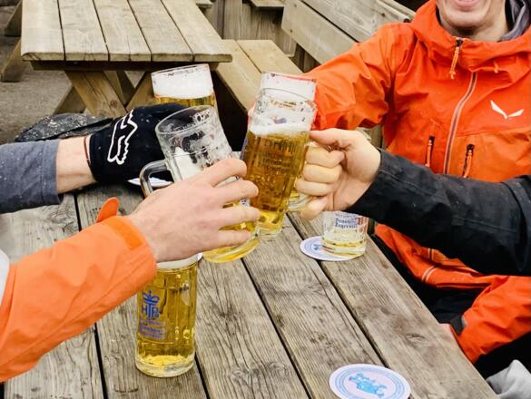 Bier beim Bräustüberl Tegernsee