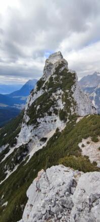 Kurz vor dem Aufstieg auf die Arnplattenspitze