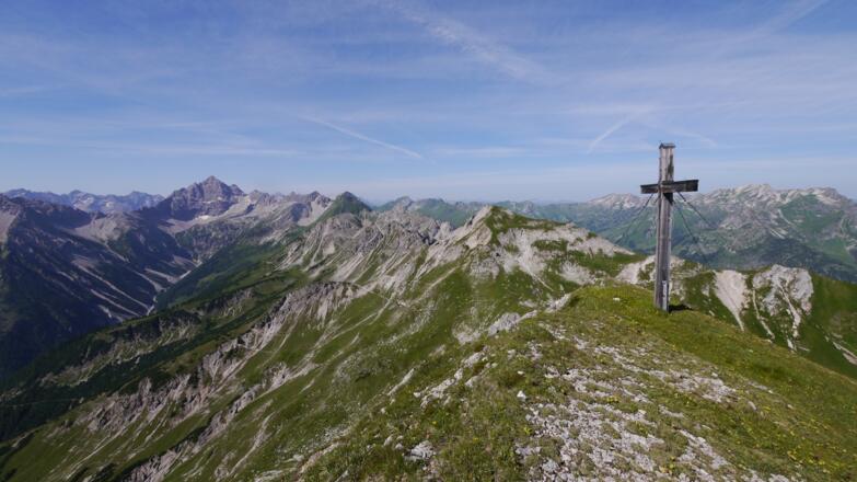 Auf dem Kastenkopf - Blick zum Hochvogel
