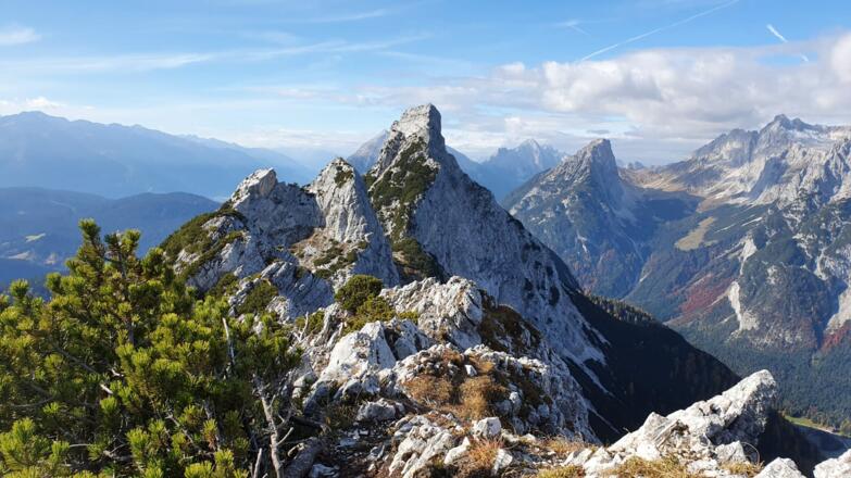 Die Mittlere Arnspitze rückt näher