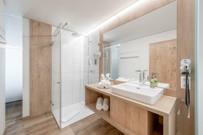 Badezimmer im Neubau