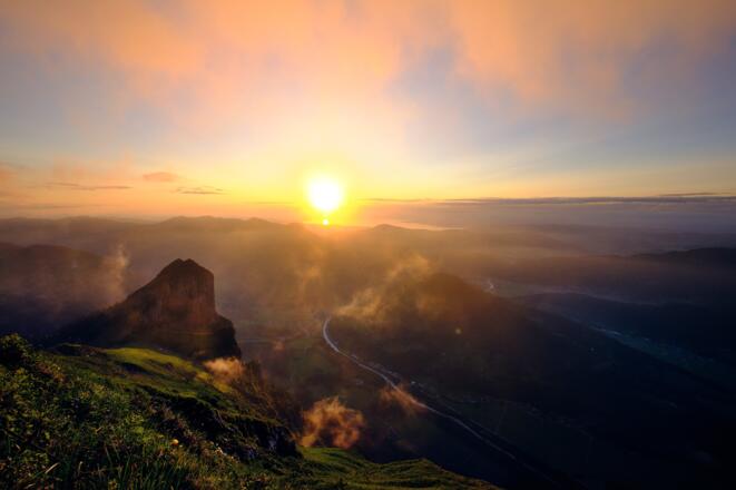 Sonnenuntergang Kanisfluh